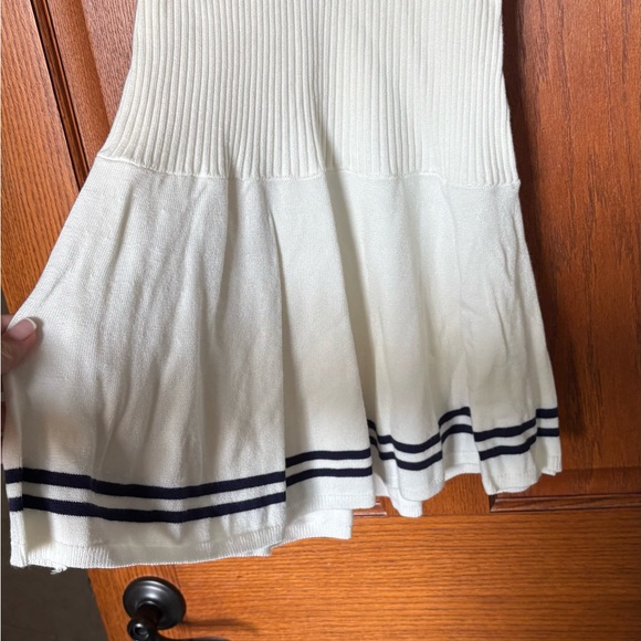 Frankie's Bikinies- never worn. Elegant White and Black Knit Dress - Picture 2 of 4